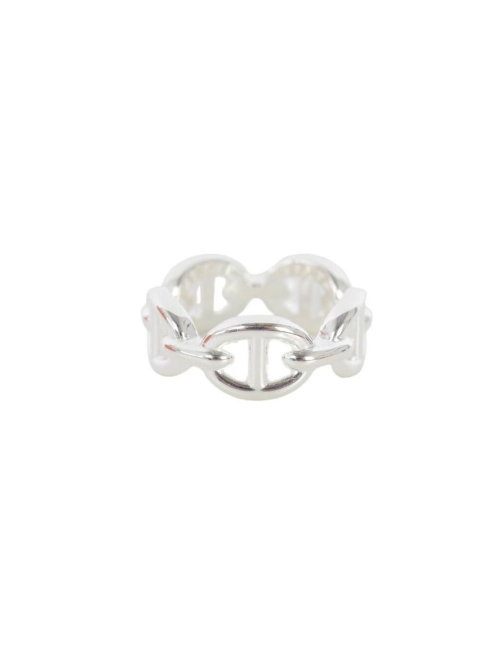 Hermes Enchainee PM Ring 46 Silver